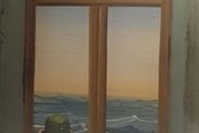 Antique Oil on Window Shutter