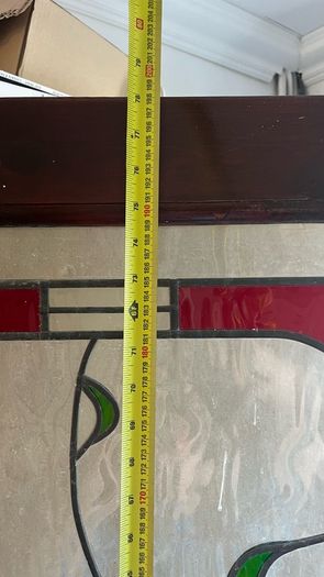 stained glass door