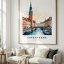 Copenhagen Wall Art Print, Travel Art Poster Image 7