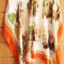 Equine Pony Equestrian Horse Orange with print Large Scarf Image 2
