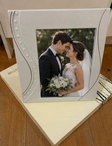 Belleek picture frame 8x10 and vase