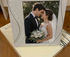 Belleek picture frame 8x10 and vase