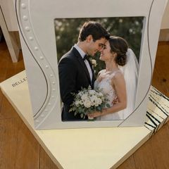 Belleek picture frame 8x10 and vase