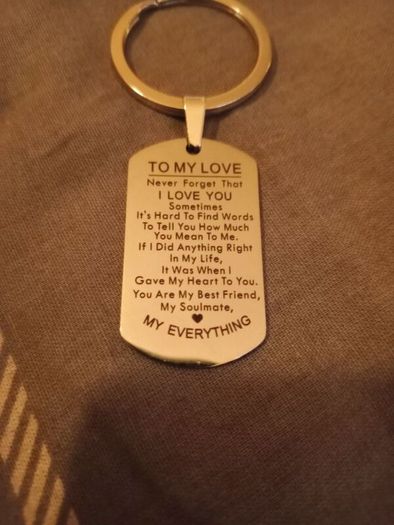 To My Love key Ring