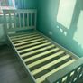 Grey single bed Image 4