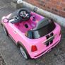 Kids Pink Electric Mini Cooper Car (used). Image 8