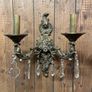 Large and Heavy Empire Style Brass Wall Lights Image 2