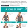 Infantino Flip Advanced 4 in 1 Grey Baby Carrier Image 2