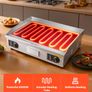 Commercial Electric Griddle, 655 x 400 mm, 4000W, 50-300C Adjustable Temp Control, Stainless Steel Countertop Flat Top Grill with 2 Spatulas, 2 Brushes, and 4 Foot Pads, for Steak(NO PLUG) Image 6