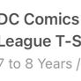 DC Comics Justice League T-shirt age 7-8 NEW Image 3