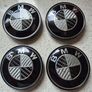BMW Carbon Fibre Centre 68mm Caps (Black) Free Post Image 2