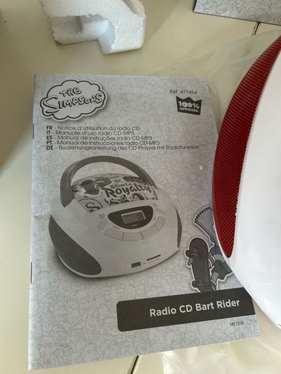 The Simpsons BART Radio CD Player