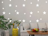 Star Wall Sticker, Star Wall Decal, 2 Size Star Wall Sticker, 100 stars sticker, Kids wall decoration, Nursery Decor, Baby room decal,