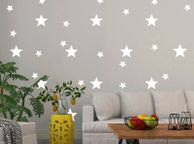 main image for ad Star Wall Sticker, Star Wall Decal, 2 Size Star Wall Sticker, 100 stars sticker, Kids wall decoration, Nursery Decor, Baby room decal,