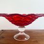 vintage art glass centre bowl Image 4