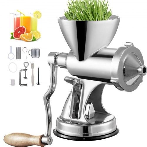 NEW SALE | Manual Wheatgrass Juicer Wheat Grass Grinder Long Screw Shaft Wheatgrass Juicer 304 Stainless Steel for Juicing Wheatgrass Gingers Apples Grapes for Home Use