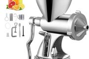 NEW SALE | Manual Wheatgrass Juicer Wheat Grass Grinder Long Screw Shaft Wheatgrass Juicer 304 Stainless Steel for Juicing Wheatgrass Gingers Apples Grapes for Home Use