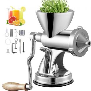 NEW SALE | Manual Wheatgrass Juicer Wheat Grass Grinder Long Screw Shaft Wheatgrass Juicer 304 Stainless Steel for Juicing Wheatgrass Gingers Apples Grapes for Home Use