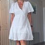 White summer dress, size 14 Image 2