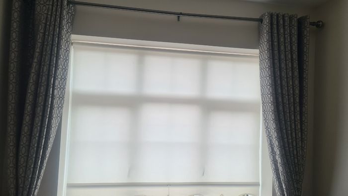 Grey curtains