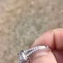 Stunning Halo CZ Sterling Silver Halo Ring Image 4