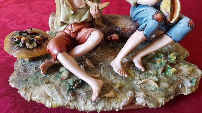 Capodimonte Italian Porcelain Large Figurine