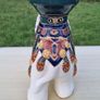 Vintage ceramic flower stand in the shape of an elephant Image 4