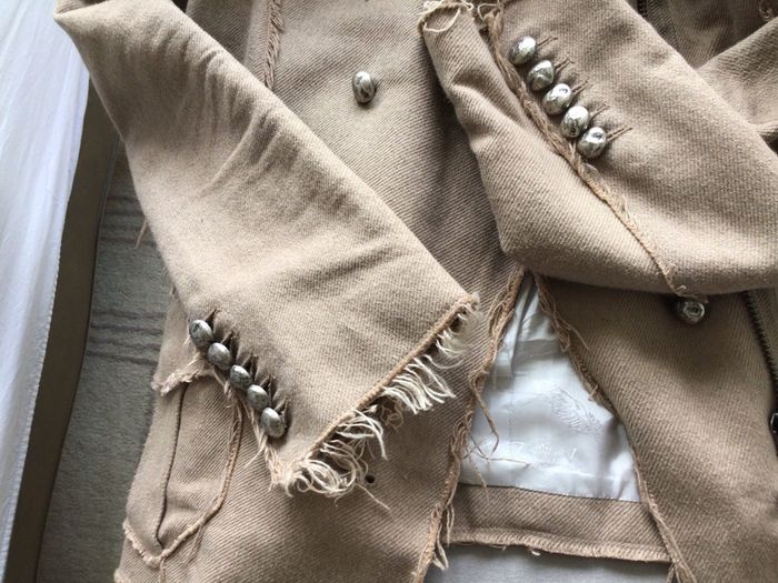 Zadig & Voltaire Deluxe Frayed Military Jacket
