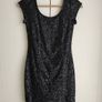 dress Black size XS ,new without tag h&m , classic dress , party dress, Black shiny Image 4