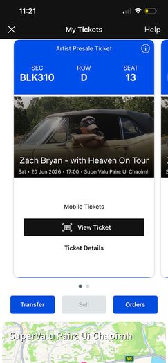 Zach Bryan 2 tickets