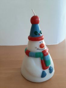 2026 Vintage snowman candle
