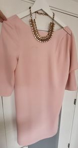 Pedro del Hierro blush lined dress Sz 8UK - Rrp129.99