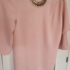 Pedro del Hierro blush lined dress Sz 8UK - Rrp129.99