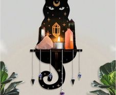 Witchy Cat House Decoration - excellent gift idea