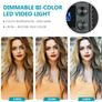 45221 Neewer 2x 660 Pieces (330 White+3300 Yellow) LED Video Light and Stands, Battery Image 8