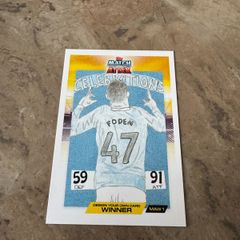 Phil foden match attax design your own card winner