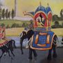 Indian Royal procession Painting - Signed B. McMullan Image 8