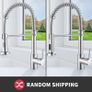 Kitchen Sink Mixer Tap Spring Kitchen Taps with Pull Out Spray, Commercial Kitchen Faucet Single Handle Lever, 2 Spray Modes High Arc Swivel 360 degree Kitchen Tap Image 2