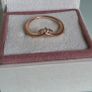 Pandora Tiara wishbone cubic zirconia rose gold plated size 54 perfect condition (no box) Image 3