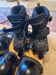 roller skates and full protection set