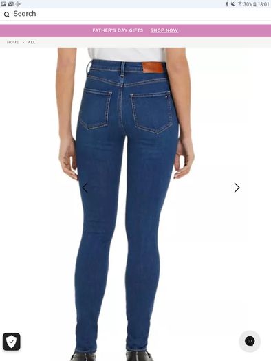 Tommy Hilfiger - Harlem High Rise Skinny Jeans - Blue - W27 L30 - RRP 100