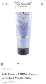 Bath and Body Work Sleep Body Cream