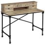 Writing Desk Solid Mango Wood and Steel 110x50x96 cm Image 10