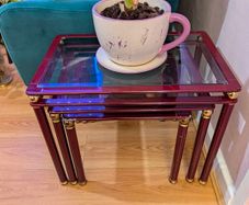 Contemporary Metal Nest Of Tables
