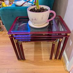 Contemporary Metal Nest Of Tables