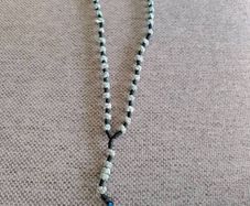 Medugorje rosary beads hand knotted with wooden cross crucifix in good condition with no issues FREE STANDARD POSTAGE INCLUDED