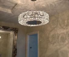 Sunning glass ceiling light