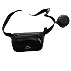 Original Coach Leather Belt Bag - Men's - Brand New