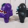 Among Us Crewmate Imposter Action Figurine Purple Monster Toy With Egg Hat Sloth Image 8
