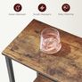 Entryway Table, 5-Tier Console Table, Industrial Narrow Entrance Table, 80cm Behind Couch Table, Sturdy Metal Frame, for Living Room, Entrance, Hallway, Rustic Brown and Black Image 5